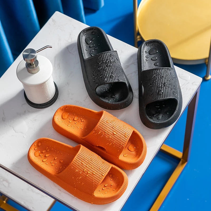 Home Slippers Thick Platform Anti-Slip Slides Sandals for Men & Women Home Slippers Thick Platform Anti-Slip Slides Sandals for Men & Women