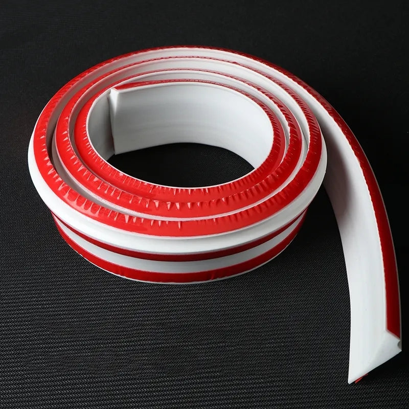 Custom Self-adhesive Water Barrier Strip Water Retaining Bar Sills for Kitchen Bathroom Sink Gap Seal Silicone White Black - Tuzzut.com Qatar Online Shopping