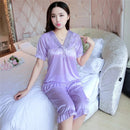 Women's Silky Nightgown Sleepwear Pajamas T696 - Tuzzut.com Qatar Online Shopping