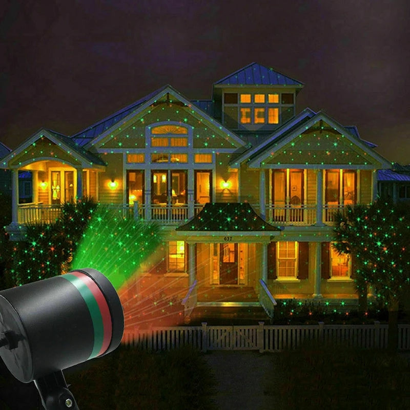 Star Shower Motion Laser Lights Projector Indoor and Outdoor - Tuzzut.com Qatar Online Shopping