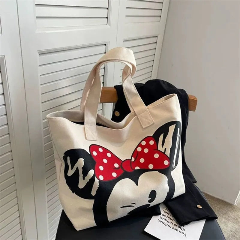 Women Handbag Disney Micky Minnie Pattern Handbag height 31,width 43,Bottom thickness 4cm - Tuzzut.com Qatar Online Shopping