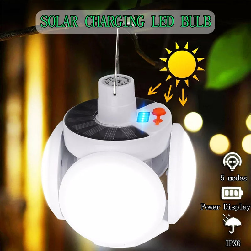 Solar Emergency Charging LED Lamp 2029 High Brightness - Tuzzut.com Qatar Online Shopping