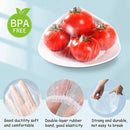 Disposable Plastic Wrap Elastic Food Lid Cap - 50 Pcs Pack - Tuzzut.com Qatar Online Shopping