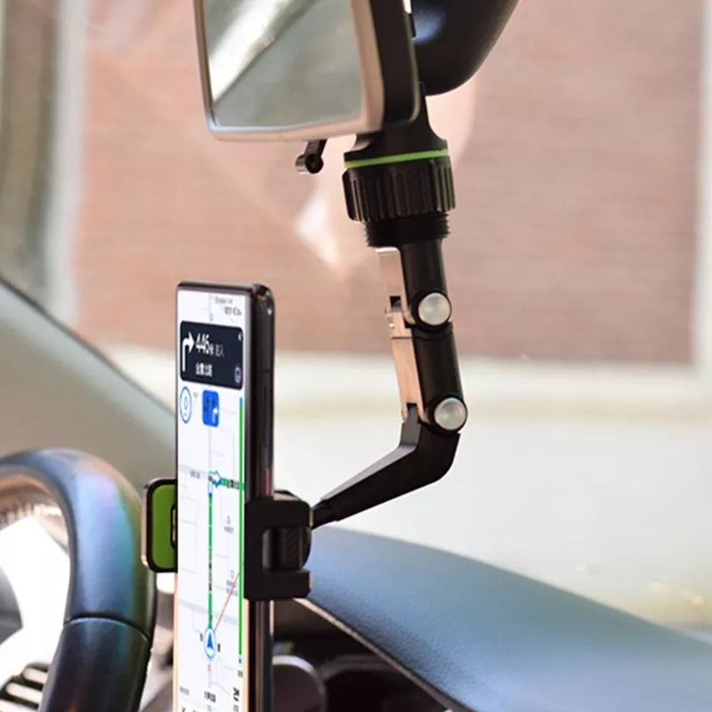 Multi-Function Adjustable 360° Universal Car Rearview Mirror Phone Holder Mount S4266722 Multi-Function Adjustable 360° Universal Car Rearview Mirror Phone Holder Mount S4266722