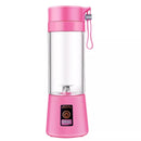 Portable Rechargeable Juice Blender with 6 Blades 380ml - HM-03 - Tuzzut.com Qatar Online Shopping