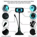 USB Digital PC Webcam 480P Driverless Camera with Microphone and Night Vision Fill Light - Tuzzut.com Qatar Online Shopping