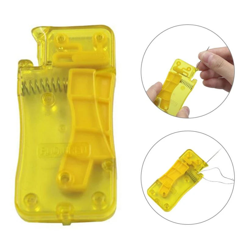 Auto Needle Threader DIY Hand Sewing Threader Hand Machine Stitch Insertion Sewing Automatic Thread Device Household Tools S4351061 - Tuzzut.com Qatar Online Shopping