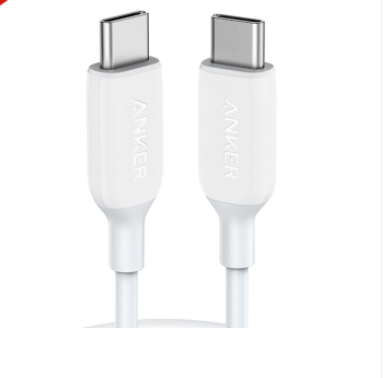 Anker A8853 6Ft USB-C To USB-C Cable - White - Tuzzut.com Qatar Online Shopping