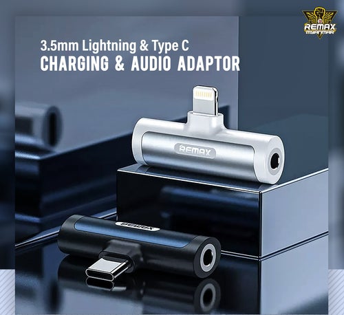 Remax RL-LA03a Smooth Series Type-C Audio Adapter - Tuzzut.com Qatar Online Shopping