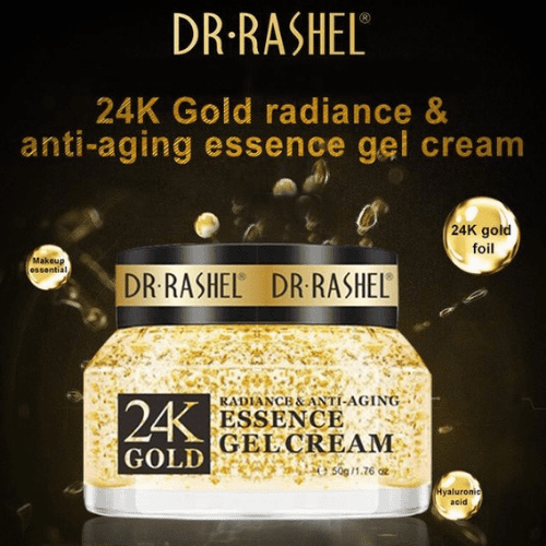 DR RASHEL 24K Gold Essence Gel Cream 50 g DRL-1481 - Tuzzut.com Qatar Online Shopping