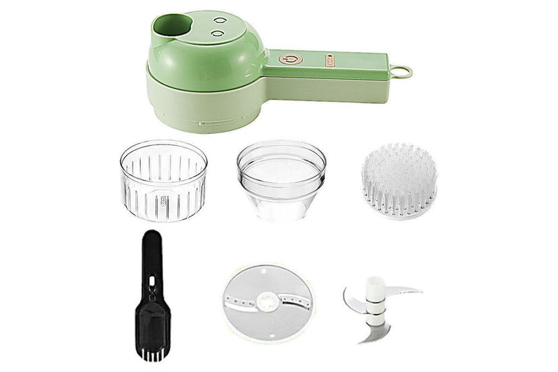 4 In 1 Handheld Electric Vegetable Cutter Multifunction Vegetable Fruit Slicer Upgrated - Tuzzut.com Qatar Online Shopping