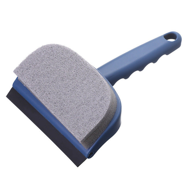 2 in1 Multifunction Silicone Blade & Kitchen Cleaner Car Glass Shower Squeegee Window Glass Wiper Scraper Brush Tool for Washing S4030879 - Tuzzut.com Qatar Online Shopping