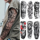 Large Arm Sleeve Body Art Temporary Tattoo Waterproof Sticker Fake Tattoo Designs - Tuzzut.com Qatar Online Shopping