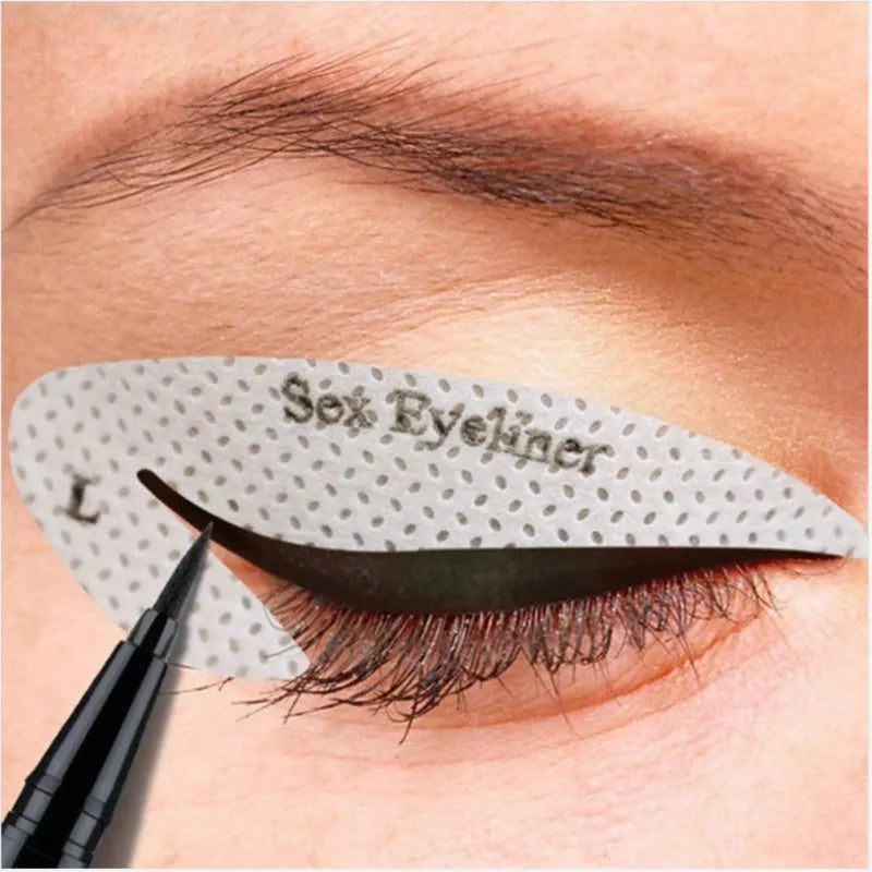 4pcs/set Eyeliner Template Eye Makeup Stencil Eyebrows Eye Shadow Makeup Template Accessories - Tuzzut.com Qatar Online Shopping