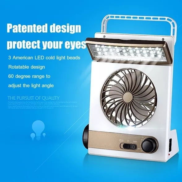 Solar Light Fan Rechargeable with Flashlight & Led light - LR 5591 Solar Light Fan Rechargeable with Flashlight & Led light - LR 5591
