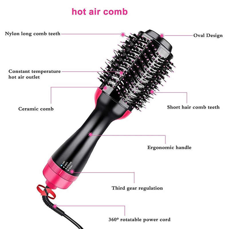 One-Step Hair Dryer Brush 2 in 1 - Tuzzut.com Qatar Online Shopping