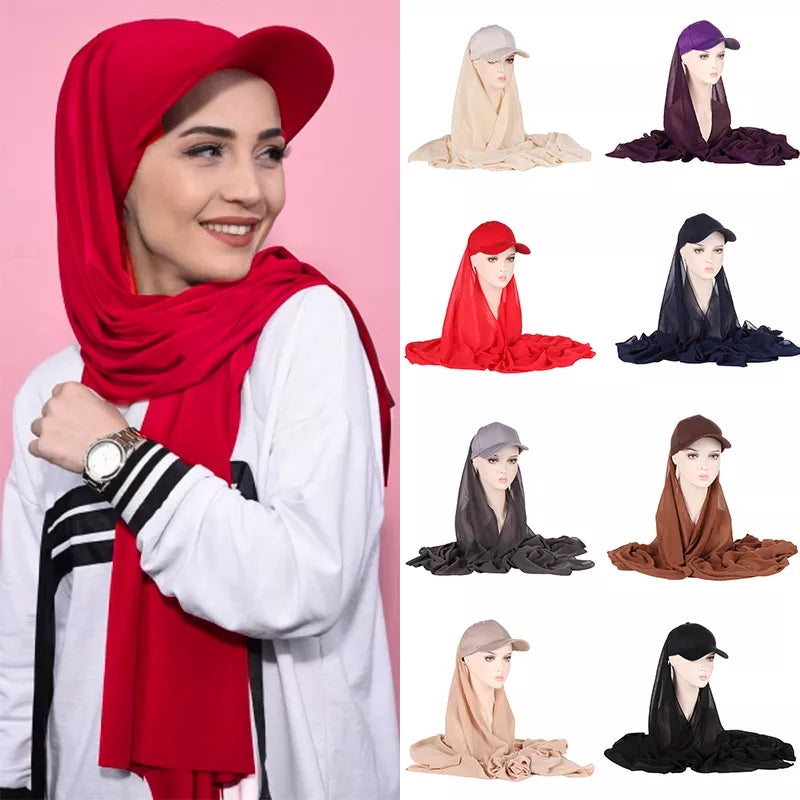 Instant Cap Hijab Scarfs Stretchable Shawl Hat - Tuzzut.com Qatar Online Shopping