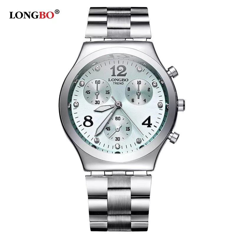 LONGBO Stainless Steel Sports Luminous Quartz Watch 80350 - Tuzzut.com Qatar Online Shopping