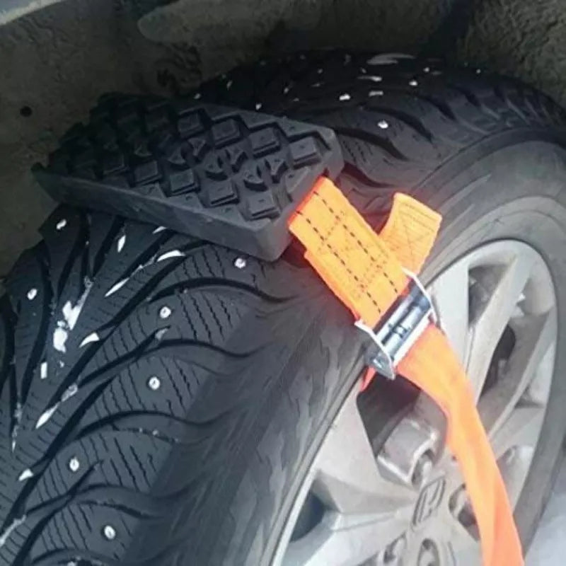 2PCS Car Tire Anti-Skid Traction Blocks Snow Mud Sand Traction Mats fo