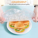 Disposable Plastic Wrap Elastic Food Lid Cap - 50 Pcs Pack - Tuzzut.com Qatar Online Shopping