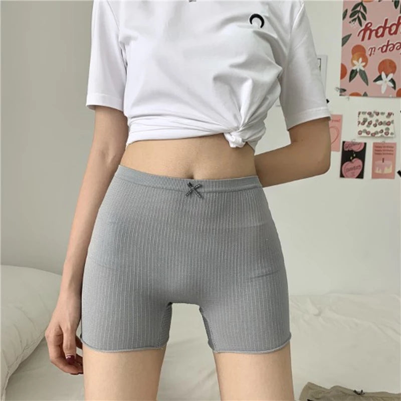 High-elastic briefs high-waist Shorts Boxer Panties for Women D-3046 - Tuzzut.com Qatar Online Shopping