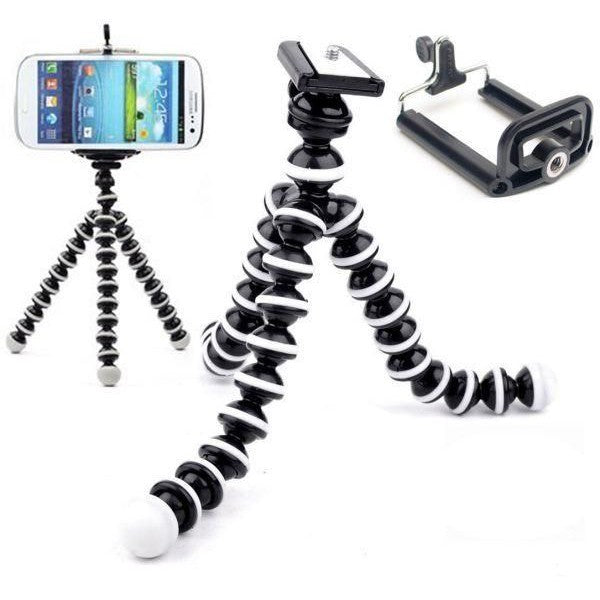 Gorilla Octopus Fully Flexible Foldable Camera & Mobile Tripod Stand Z-03 - Tuzzut.com Qatar Online Shopping