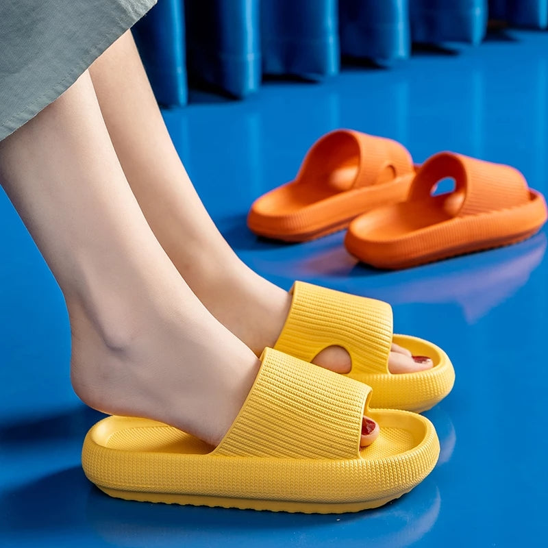 Home Slippers Thick Platform Anti-Slip Slides Sandals for Men & Women Home Slippers Thick Platform Anti-Slip Slides Sandals for Men & Women
