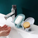 Leaf-Shape Self Draining Soap Dish Holder - Tuzzut.com Qatar Online Shopping