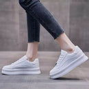 Women's White High Soled Sneaker Fashion Casual Shoes - BF001 - Tuzzut.com Qatar Online Shopping