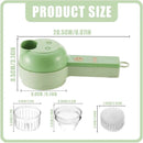 4 In 1 Handheld Electric Vegetable Cutter Multifunction Vegetable Fruit Slicer Upgrated - Tuzzut.com Qatar Online Shopping