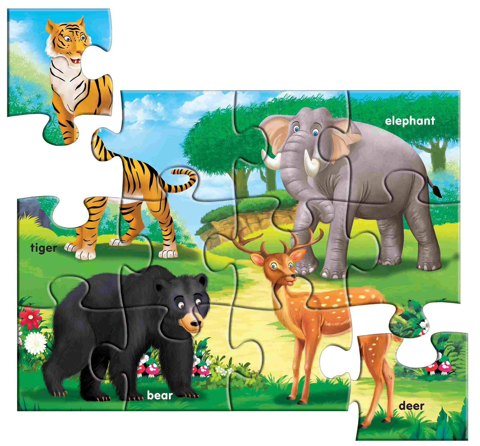 Early Puzzles Step II-Wild Animals Early Puzzles Step II-Wild Animals