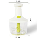 Twist Cut Manual Food Processor and Whip, White - Vegetable Cutter-Salad Cutter Machine - Tuzzut.com Qatar Online Shopping