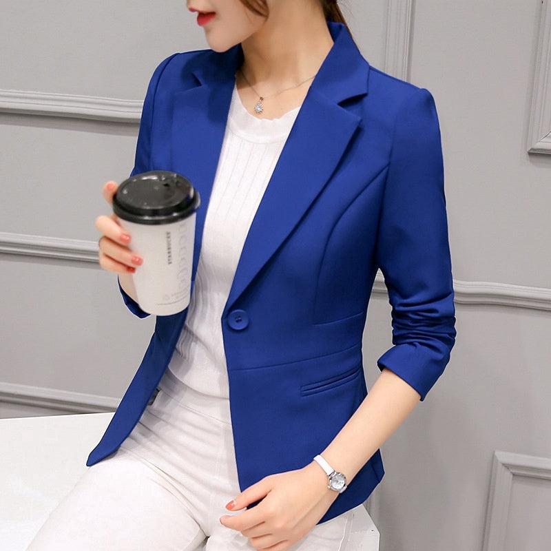 Women Fashion Casual Blazer Slim Fit Business Basic Jacket Lady Work Wear Women Fashion Casual Blazer Slim Fit Business Basic Jacket Lady Work Wear