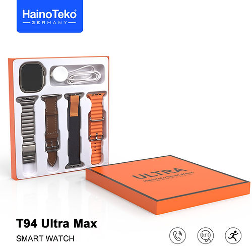 HainoTeko T94 Ultra Max Smart Watch
With 4 Free Straps - Tuzzut.com Qatar Online Shopping