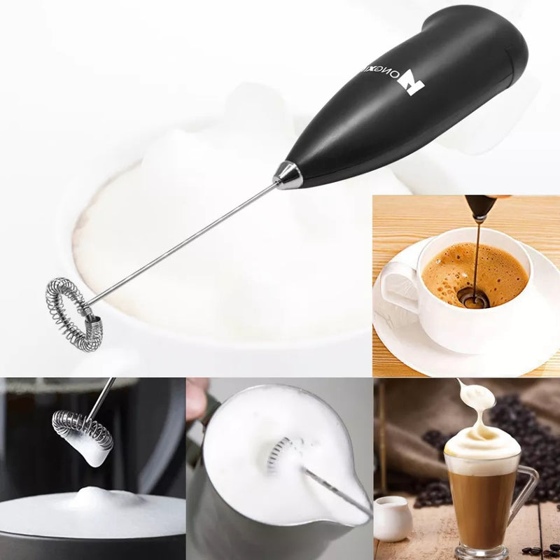 1pc Electric Multi-function Milk Frother, Handheld Coffee Frother, Milk  Foamer, Rechargeable Hand Frother, with 2 Stainless Steel Whisks