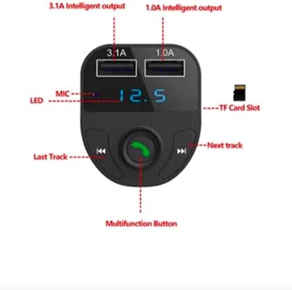 Earldom Bluetooth FM Transmitter Fast Car Charger ET-M29 - Tuzzut.com Qatar Online Shopping