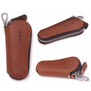 Contact's Genuine Leather Car Key Holder Zipper Case Wallet Keychain Bag-1004E - Tuzzut.com Qatar Online Shopping