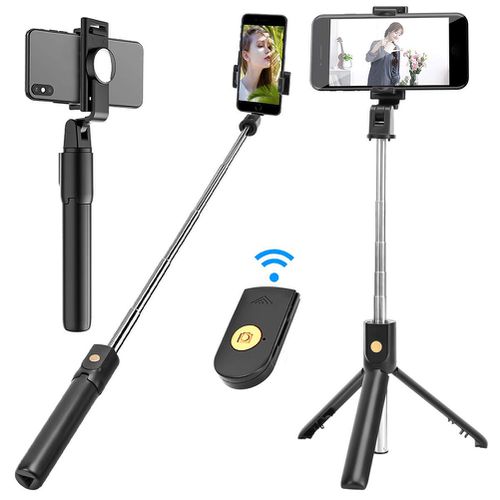 K10 BLUETOOTH SELFIE STICK INTEGRATED TRIPOD FOR IOS AND ANDROID - Tuzzut.com Qatar Online Shopping