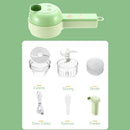 4 In 1 Handheld Electric Vegetable Cutter Multifunction Vegetable Fruit Slicer Upgrated - Tuzzut.com Qatar Online Shopping