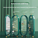 Foldable Luxury Jewelry Storage Box with Mirror - Tuzzut.com Qatar Online Shopping