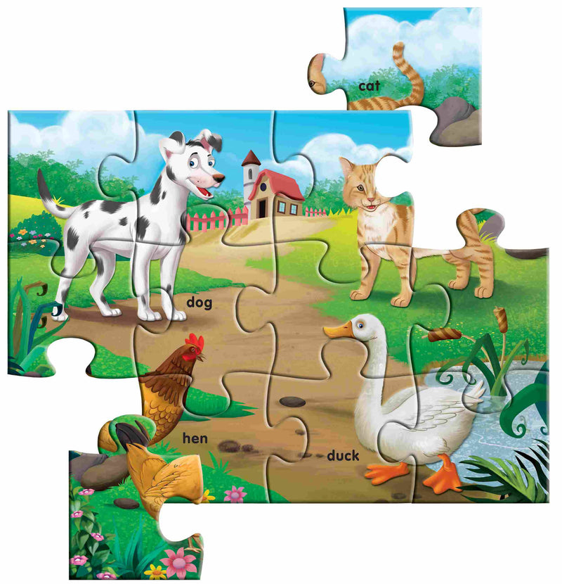 Early Puzzles Step II-Domestic Animals - Tuzzut.com Qatar Online Shopping