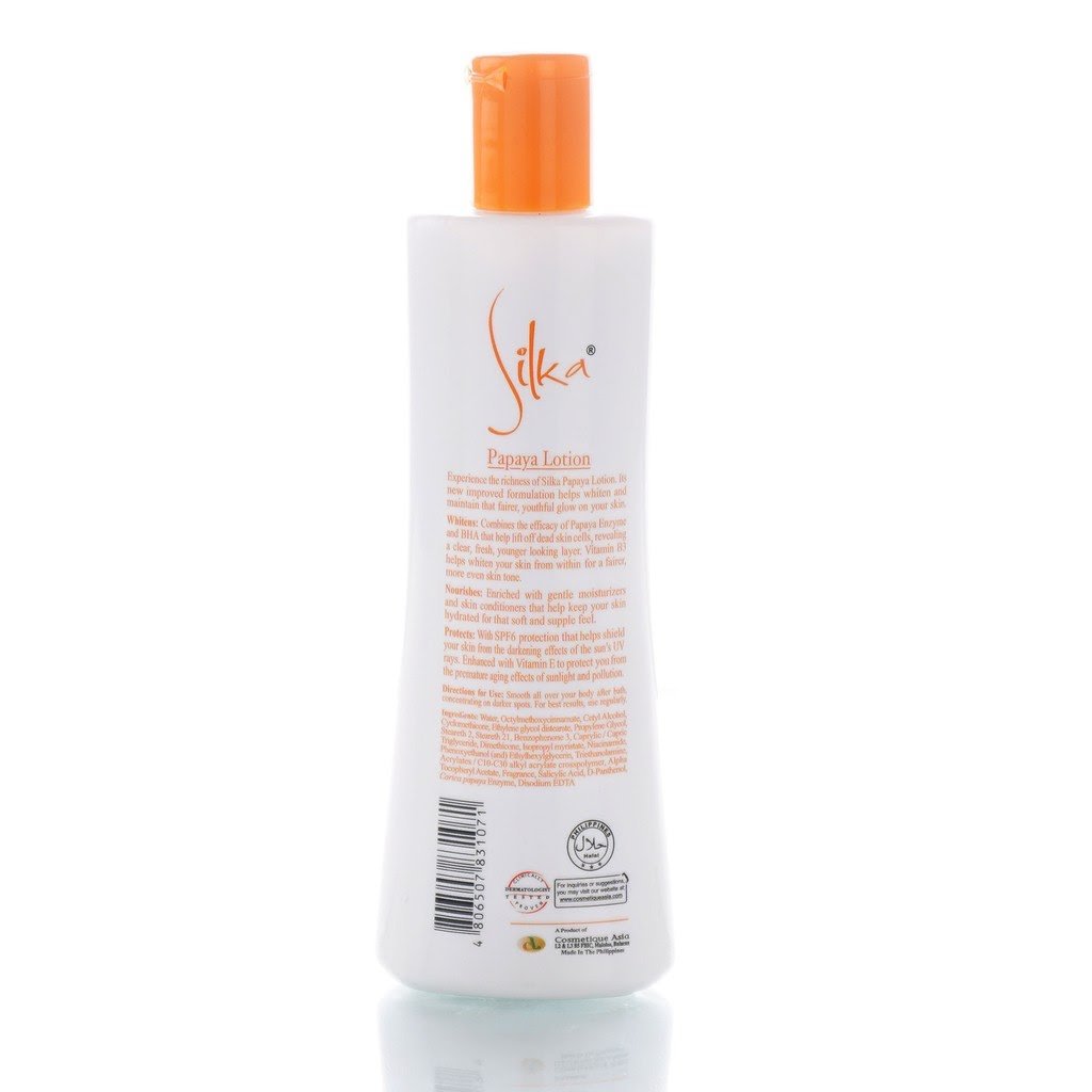 Silka Skin Whitening Papaya Lotion SPF6 200ml Silka Skin Whitening Papaya Lotion SPF6 200ml