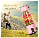 Portable Rechargeable Juice Blender with 6 Blades 380ml - HM-03 - Tuzzut.com Qatar Online Shopping