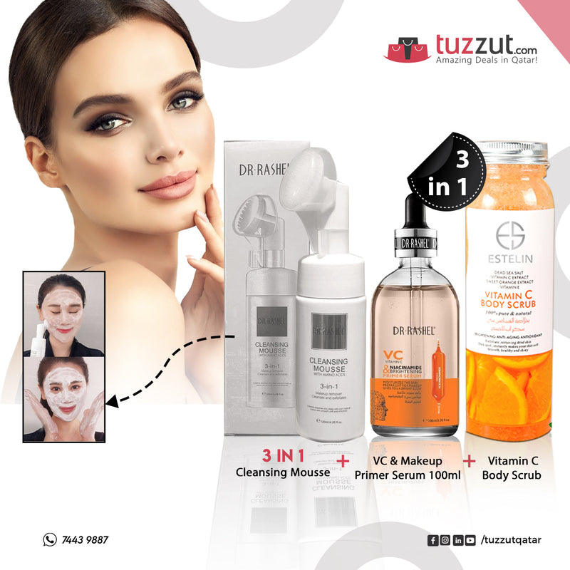 DR RASHEL 3 IN 1 COMBO FOR SKIN AND BODY - TUZZUT Qatar Online Store