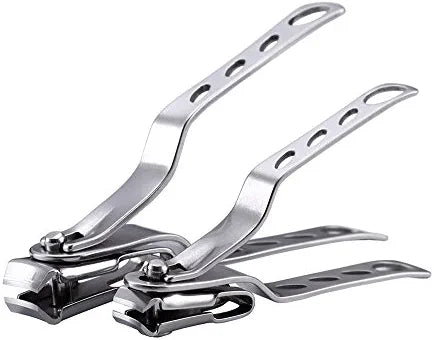 Nail Clippers with 360-Degree Rotating Head - Stainless Steel Fingernails and Toenails Cutter - Tuzzut.com Qatar Online Shopping