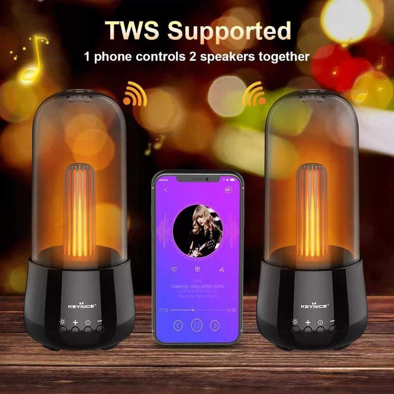 Lenovo L02 Portable Wireless Bluetooth Speaker with LED Light Night Lamp - Tuzzut.com Qatar Online Shopping