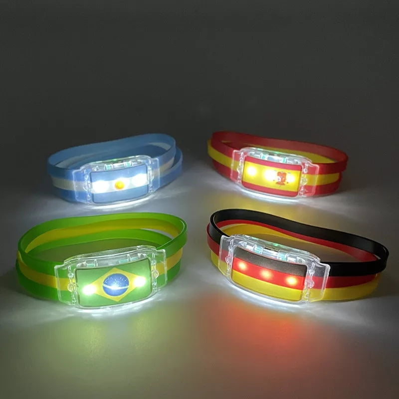 Country Flag LED Glow Bracelet - Tuzzut.com Qatar Online Shopping