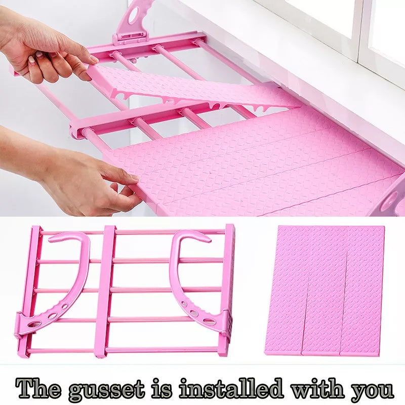 Foldable Balcony Towel/Clothes/Shoe Hanging Drying Storage Organizer Foldable Balcony Towel/Clothes/Shoe Hanging Drying Storage Organizer