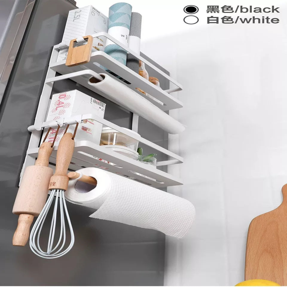 Magnetic Fridge Side Rack Organizer Magnetic Fridge Side Rack Organizer