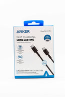 Anker PowerLine Select+ USB C to USB C 6ft A8033H11- Black - Tuzzut.com Qatar Online Shopping